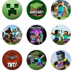 My world badge foreign trade supply game badge personality diy Cartoon Cartoon Yum 1-38