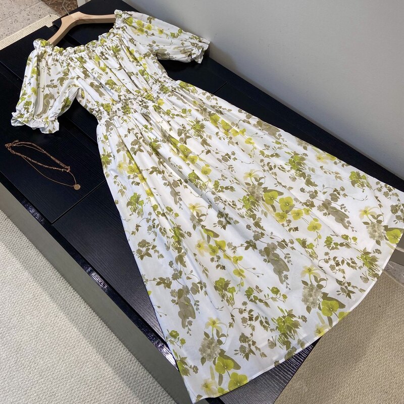 Sweeping the Market of Cheap Goods! F@B1700+! Midsummer Garden One-Shoulder Puff Sleeve Dress Floral Skirt Summer Women Sweeping the Market of Cheap Goods! F@B1700+! Midsummer Garden One-Shoulder Puff Sleeve Dress Floral Skirt Summer Women