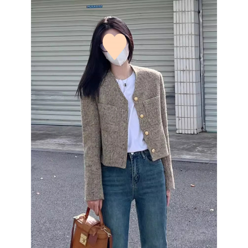 2025 French Style Jacket, Elegant Lady Cardigan, New Tweed Jacket, Short Top