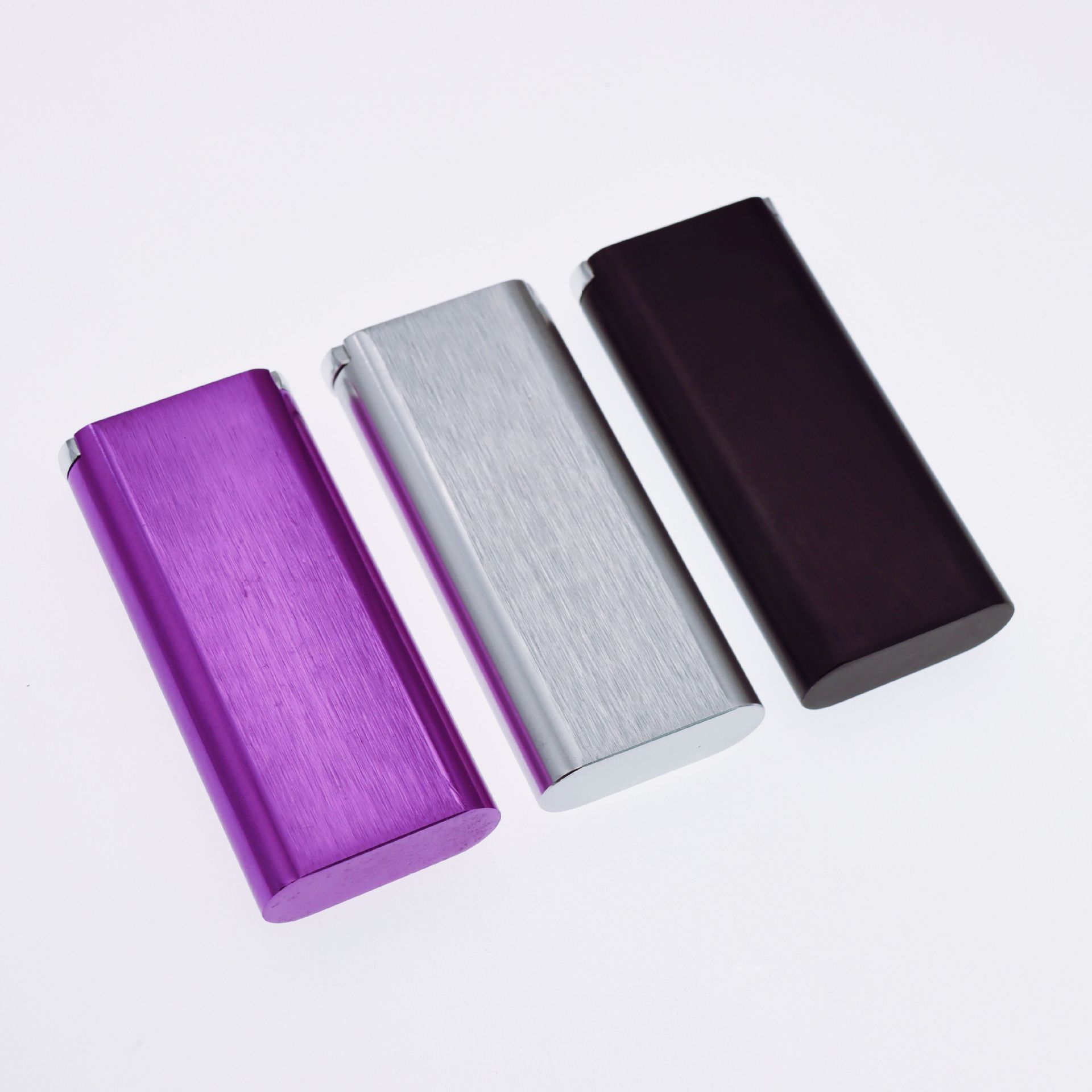 4 inch 100MM aluminum slide top cover aluminum cigarette case Dugout canoe comes with 78 aluminum cigarette holder