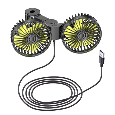 Digər kiçik elektrik cihazlar Popular Cross-Border Product for Summer - 5-blade-rear-headrest-double-head-fan