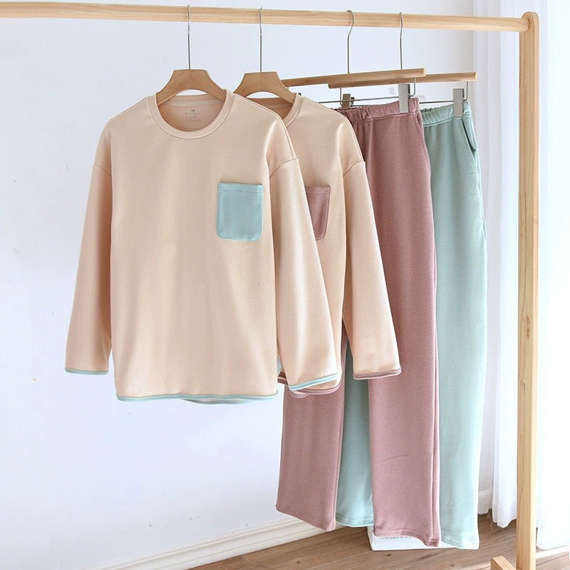 Velvet bra, demi-season pijama, breast pads, set, increased thickness