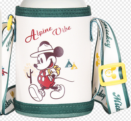 Cartoon genuine glass, children's bag strap, protective case, with embroidery