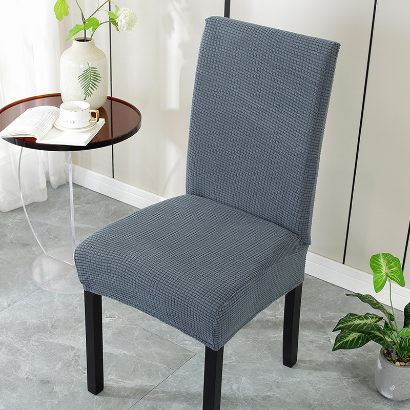 cubierta de silla, asiento de mesa de comedor, cubierta de silla de hotel, cojín de respaldo integrado, elástico universal, cubierta de taburete doméstico simple