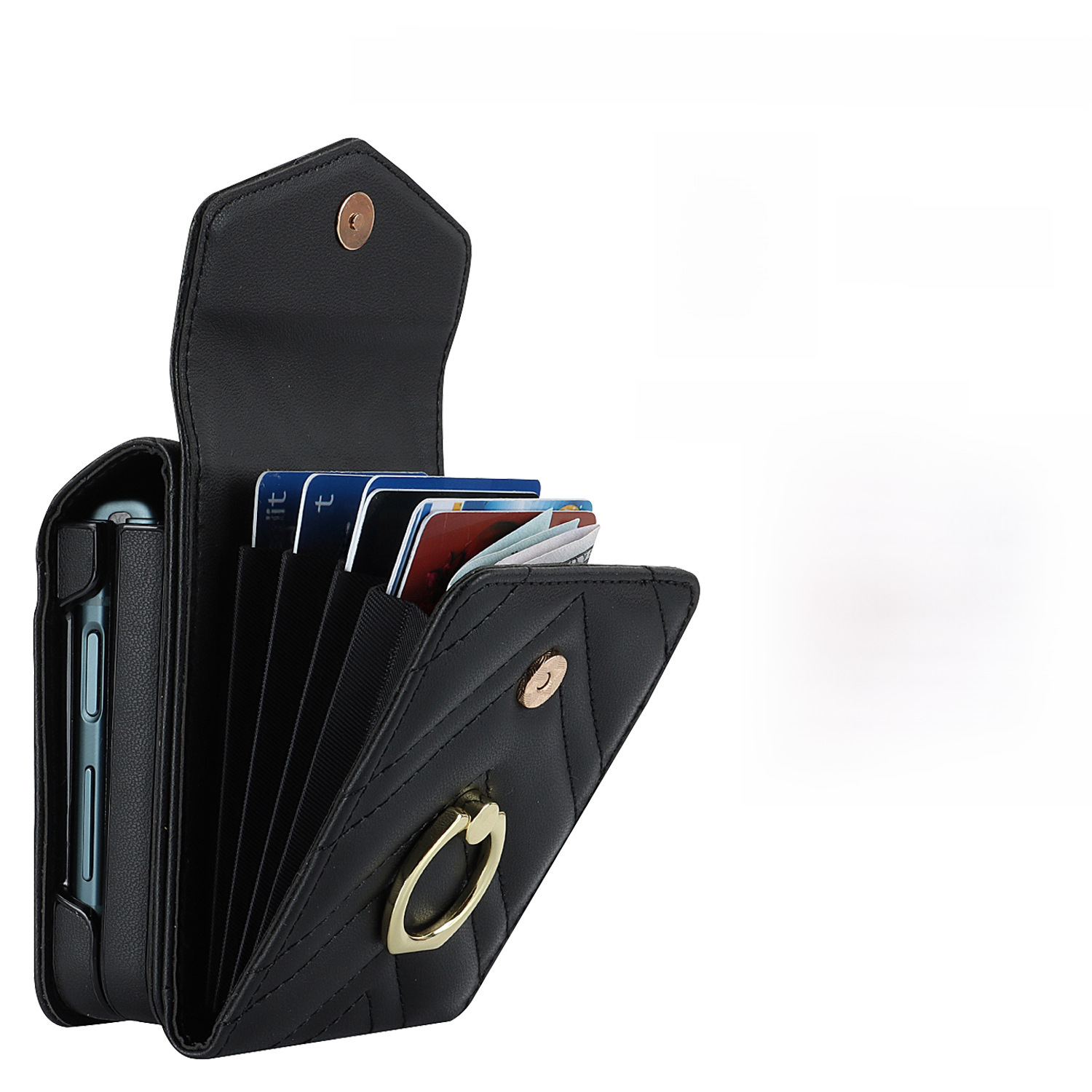 Crossbody Phone Case For Samsung Z Flip 5 6 Multifunctional Ring_voghion.com