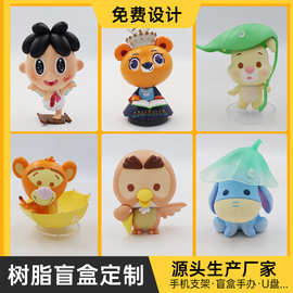 PVC盲盒公仔定制手办卡通玩偶定做软胶摆件吉祥物树脂工艺品订制