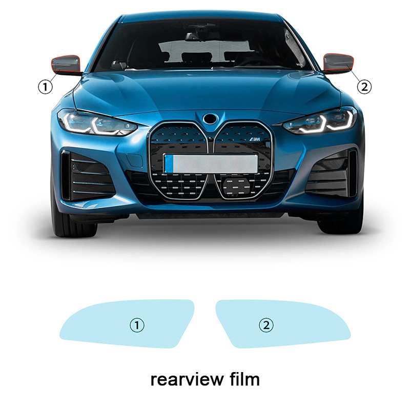 Cross-Border Supply Suitable for Bmw I4 G26 Tpu Anti-Scratch Car Headlight Rearview Mirror Transparent Protective Film