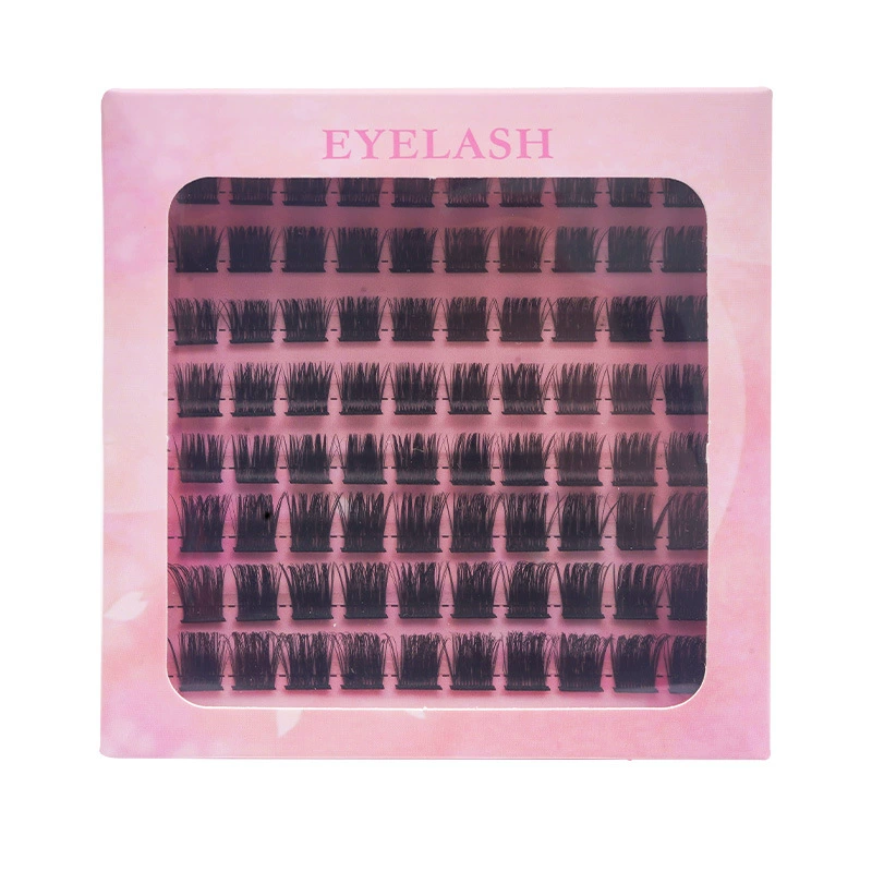 False Eyelash Clusters, Dense European Style, Separate Tufts, D-3–D-7 Options