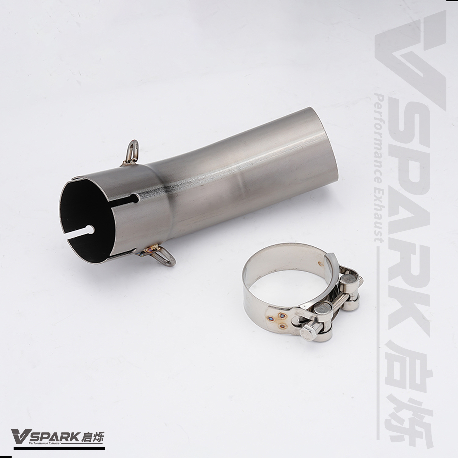 Suitable for Kawasaki Motorcycle Zx4R/Rr Exhaust Pipe Middle and Front Section Titanium Alloy Front Section Non-Destructive Modification Straight up