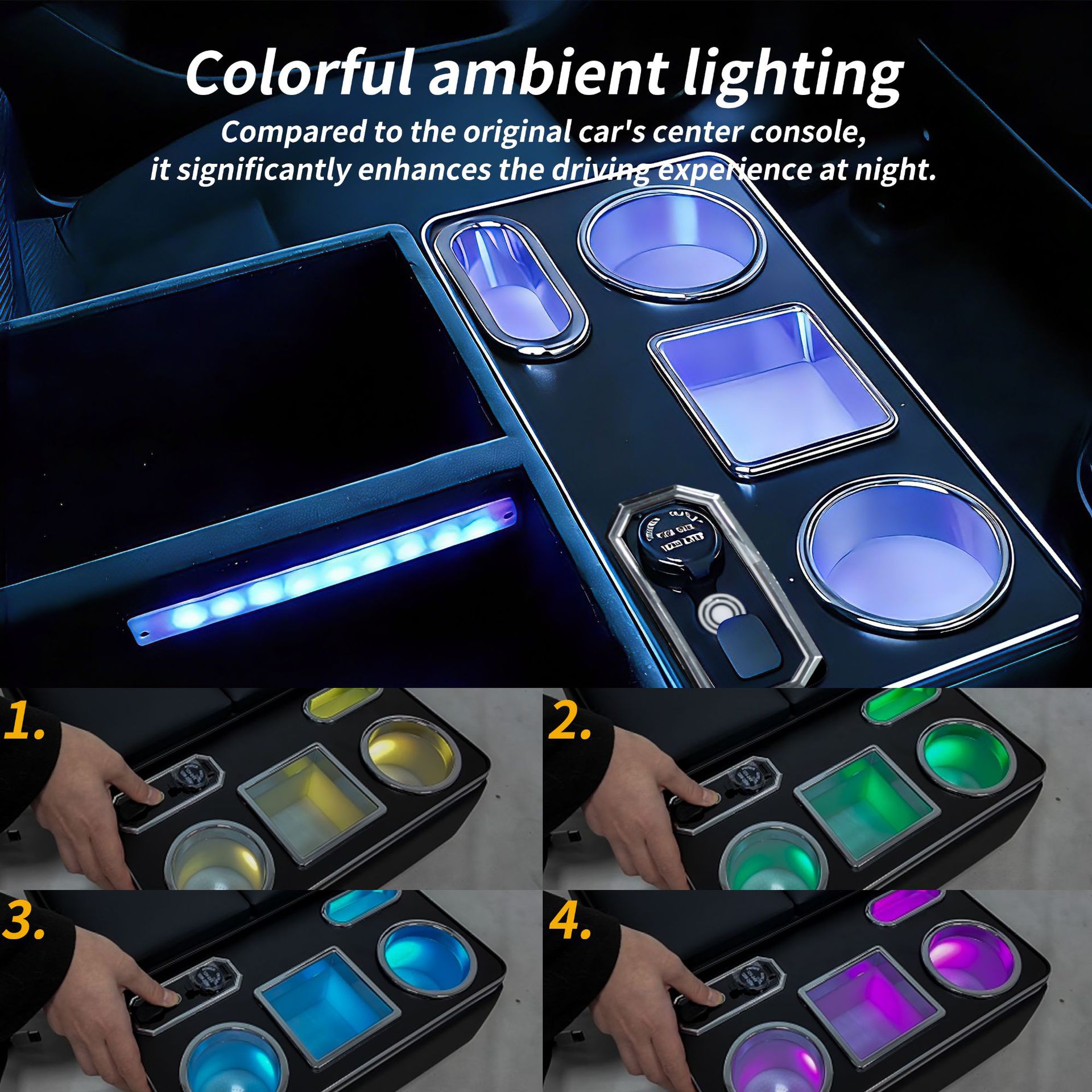 Suitable for Toyota Hiace 200 Series Dx Armrest Box, Center Console Storage Box, Cup Holder Accessories Modification