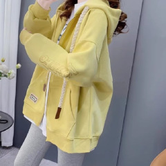 秋の高品質の新しいフード付きスウェットシャツ中学生女子カジュアル多用途ジャケット高校生スウェットシャツトレンディな女性