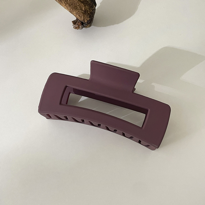 Pinza de pelo blanco femenino verano alto sentido Cabeza trasera updo tiburón clip gran horquilla esmerilado baño horquilla tocado