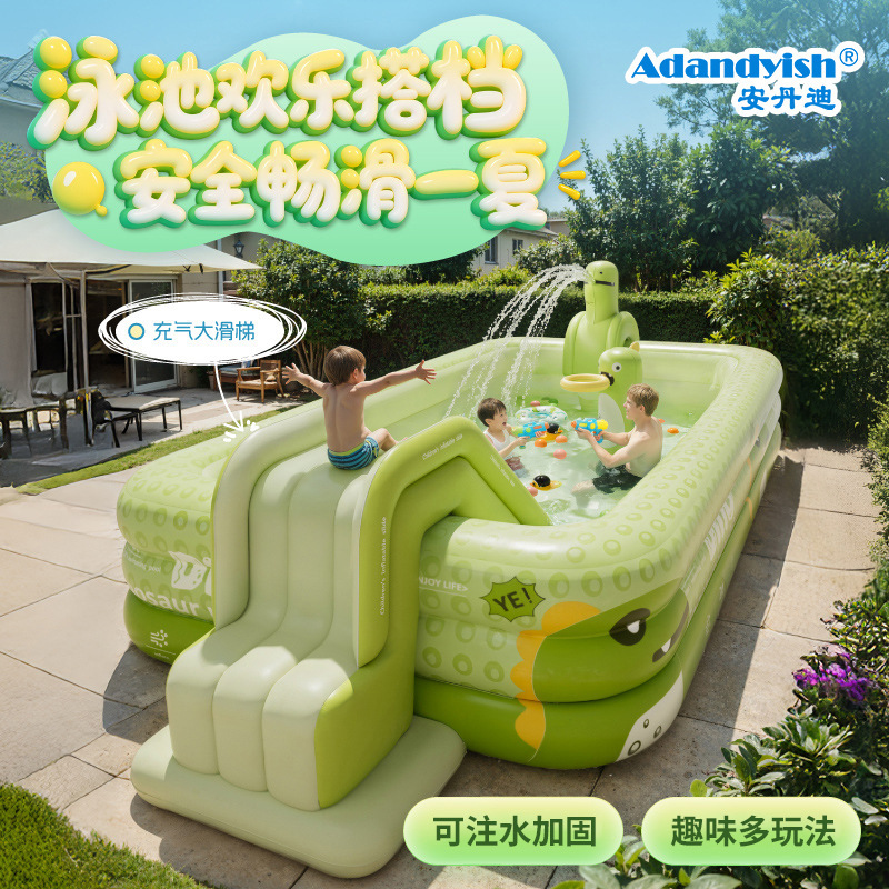 Children's Large Slide, Swimming Pool Accessories, Kids' Indoor and Outdoor Inflatable Toys, Water Park
