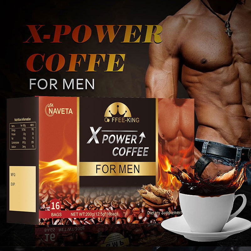 クロスボーダーメンズエネルギーブラックコーヒー人参カキ滋養インスタントブラックコーヒーEnergy coffee|undefined