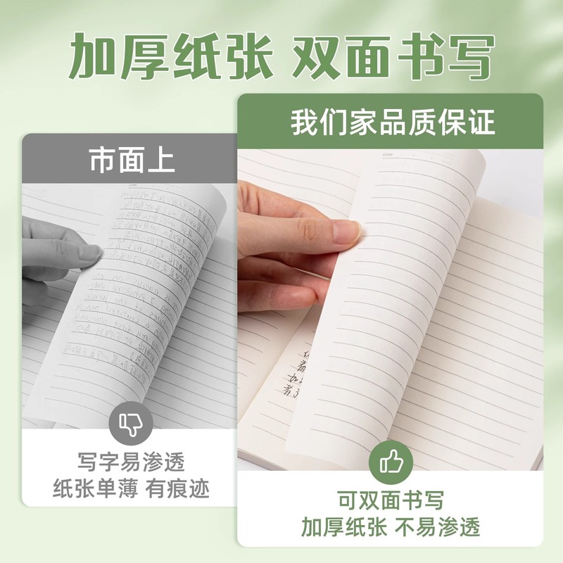 笔记本子ins简约软面抄b5大学生大号软抄本a5学生加厚牛皮缝线本|undefined