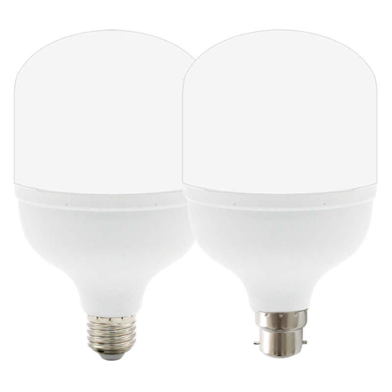 Bombilla LED E27 tornillo grande boca ahorro de energía hogar bolsa de plástico lámpara de bombilla de aluminio pequeño estilo blanco hilo B22 bombilla 50W