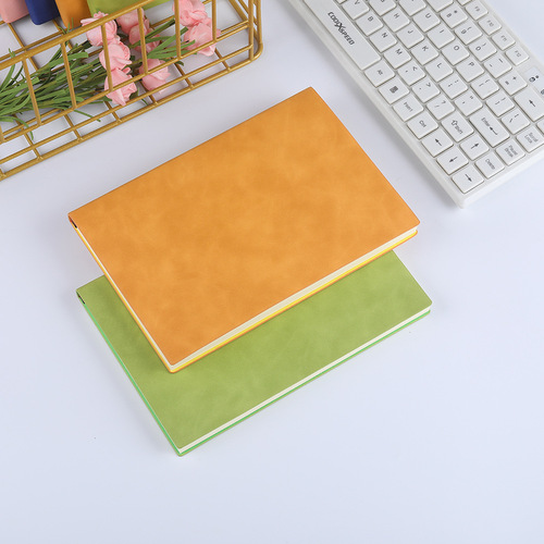 A5 soft cover notepad simple business diary retro creative office stationery notebook