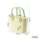 Portable picnic basket outdoor household creative soft material bottom drain bath wash toilet storage basket