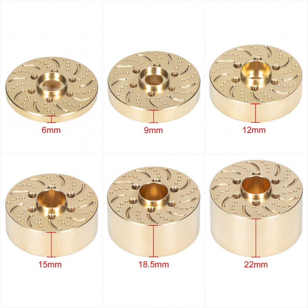 Brass SUV, counterweight, hub, scale 1:10, can climb, 12mm, 2inch