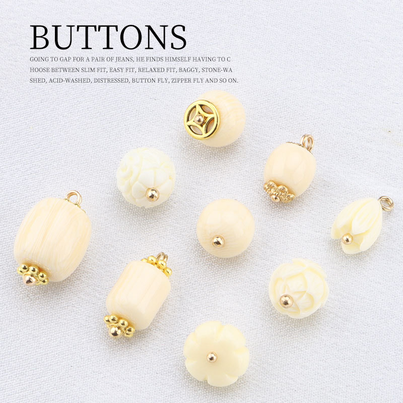 Yellow retro beads