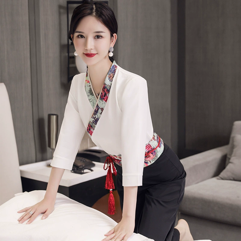 Комбинезон косметолога Женская китайская терапия для ног Техник Официантка отеля JY-2001