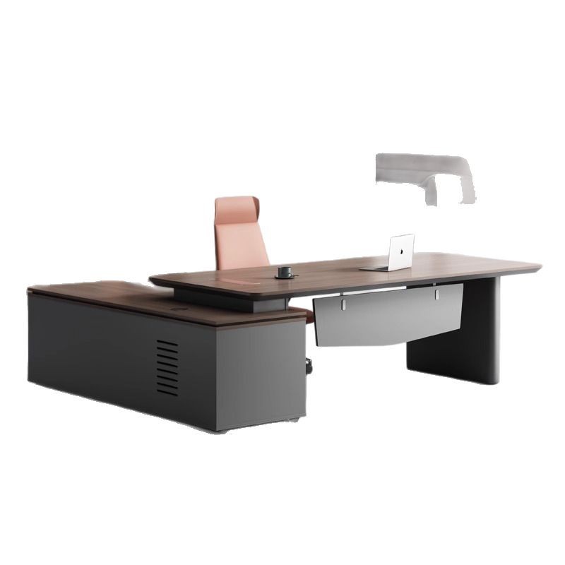 Nuevo escritorio de jefe moderno simple de alta gama, gerente, presidente, jefe, mesa y silla, combinación de mesa y silla, escritorio ejecutivo