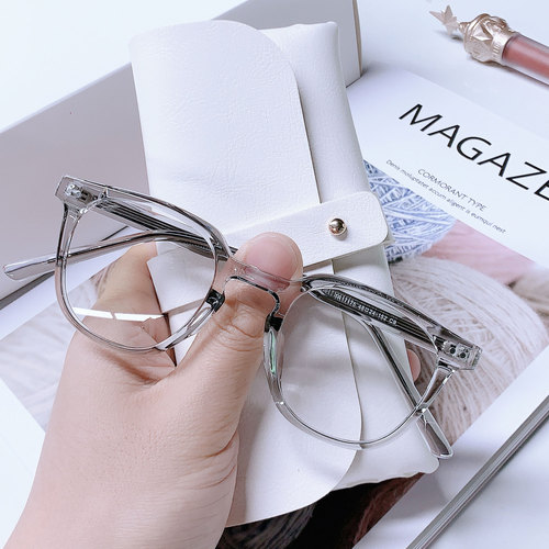 New tr90 Internet celebrity anti-blue light glasses, fashionable and simple plain glasses frame, women's glasses frame, men's wholesale