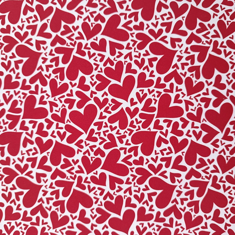Amazon Valentine's Day Handmade cloth head cloth group DIY patchwork love plaid letter digital printing fabric