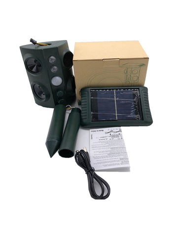 Amazon's new outdoor solar animal repeller ultrasonic vibration smart snake, rat and bird repeller