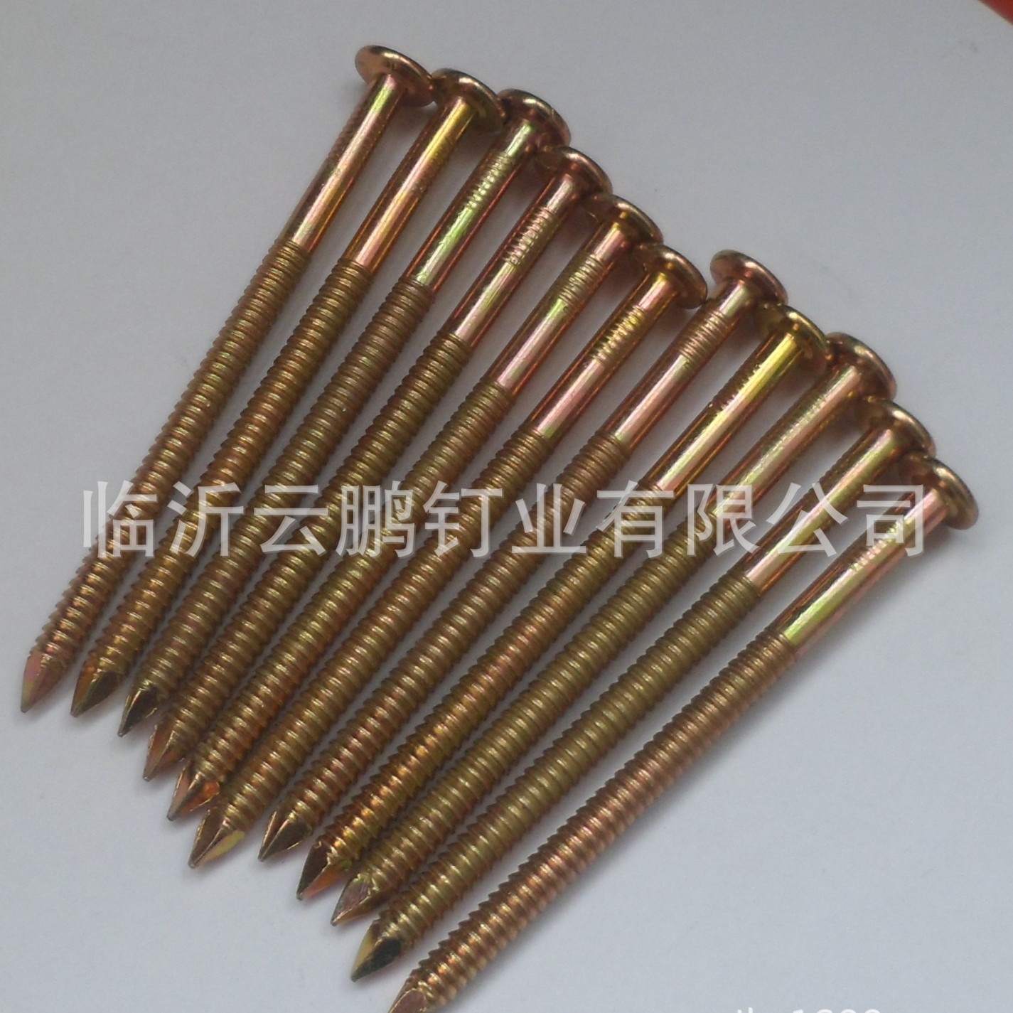 专业生产规格型号线径3.0mm-5.0mm长度20mm-100mm镀锌环纹钉