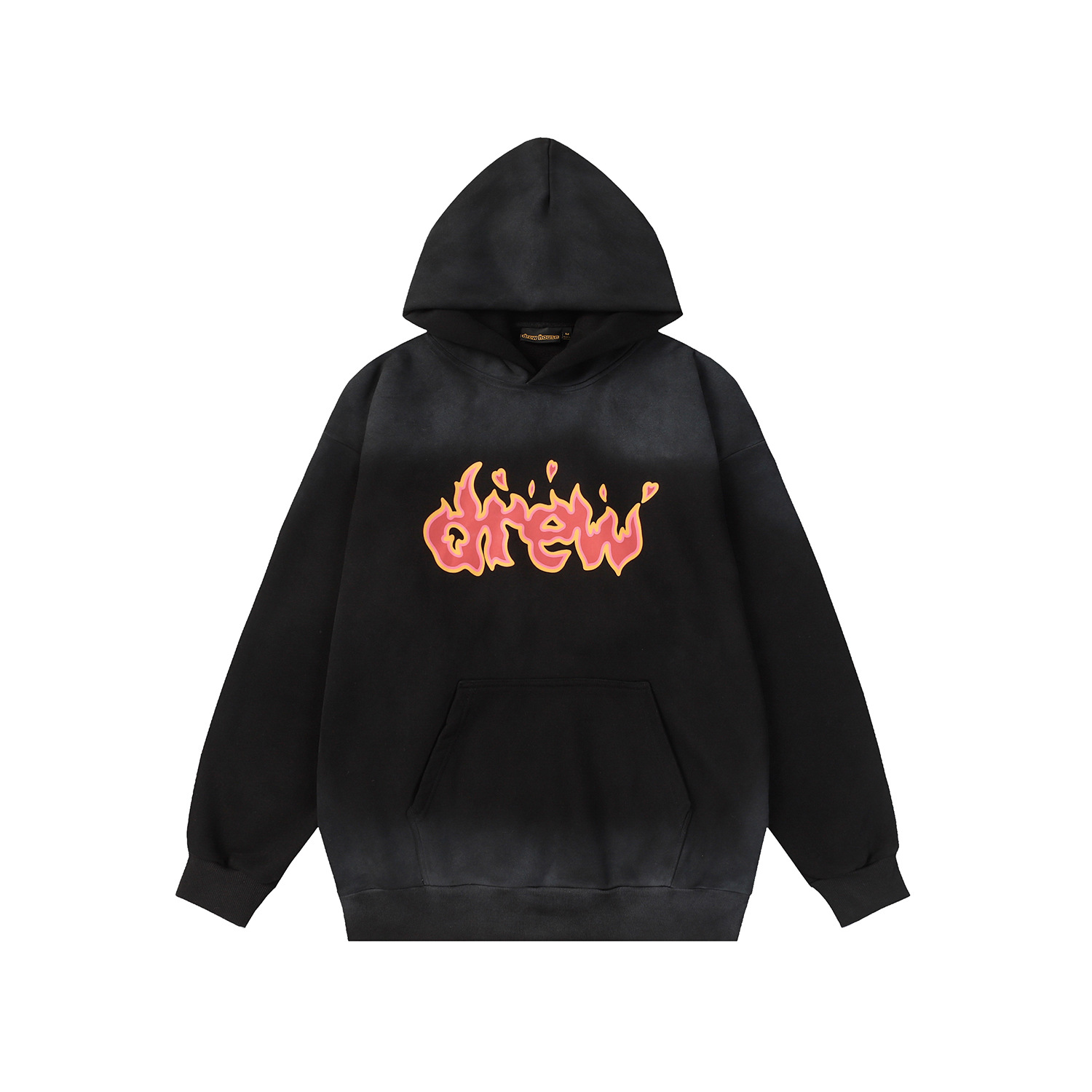 American fashion brand Drew House smiley face hip hop autumn and winter casual loose men and women couple fleece-lined hooded sweater