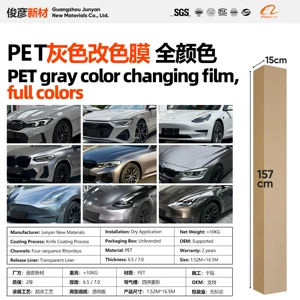 Pet Avtomobil Rəng Dəyişən Film Boz Seriyası, Vinil Tam Gövdə, Nardo Boz Tungsten Polad