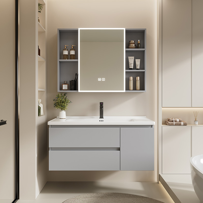 Gabinete de baño de panal grueso, gabinete de lavabo de inodoro, lavabo de cerámica integral, lavabo de lavabo doméstico