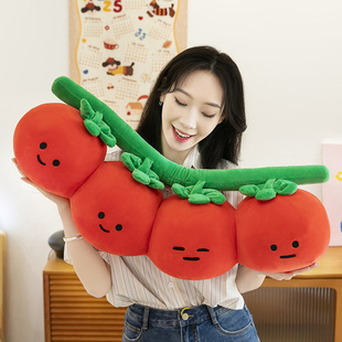 Cute Tomato Doll Plush Toy Plant Series Doll Simulation Tomato Doll Children's Sleeping Pillow