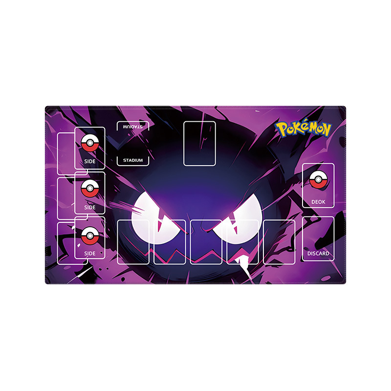 Pokémon juego gran almohadilla de bloqueo grueso doble tarjeta de combate almohadilla de tarjeta de batalla mesa simple almohadilla de mesa