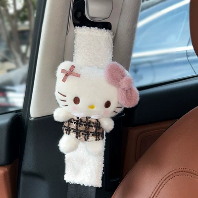 and Are an Essential Car Accessory, Seat belt shoulder pad - lamb-wool-shoulder-pads-xiaoxiangfeng-kitty-single