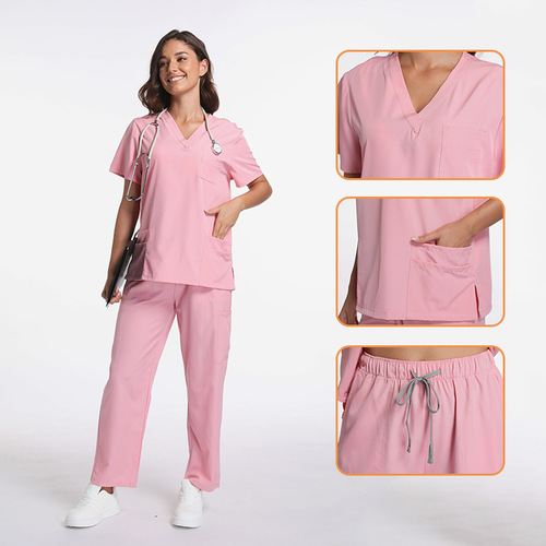 Handwashing Gowns for Men and Women, Operating Room Scrubs, Beauty Medical Workwear, Elastic Fast-Drying Scrub Suit Set