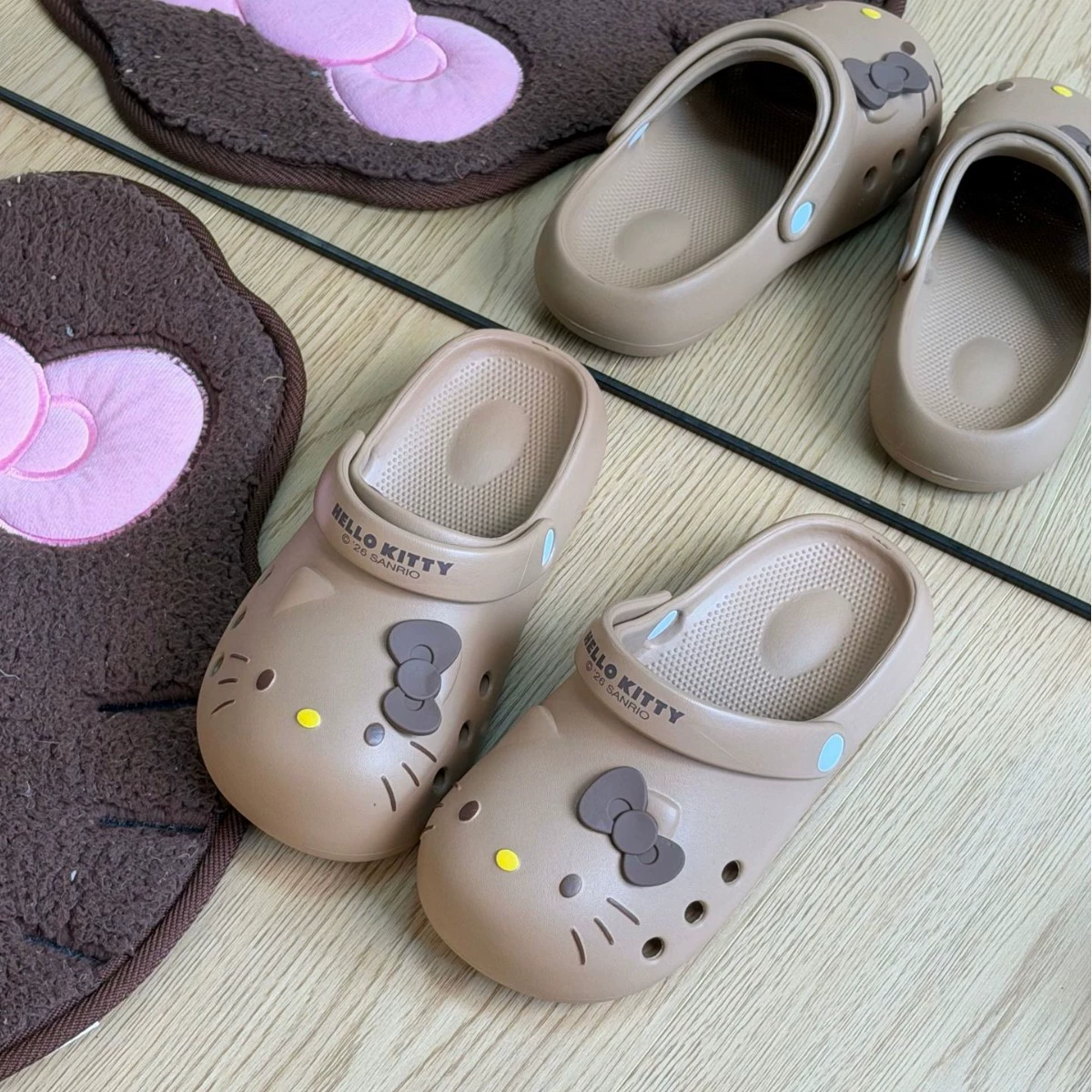 Sanrio, Hello Kitty, летние мультяшные милые нескользящие тапочки