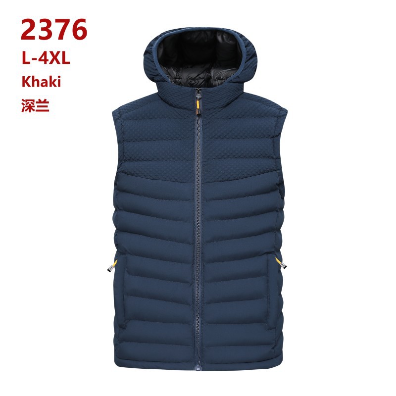 2024 chaleco de algodón de costillas otoño y invierno nuevo calentamiento sin mangas palpitación clip de algodón comercio exterior transfronterizo al por mayor