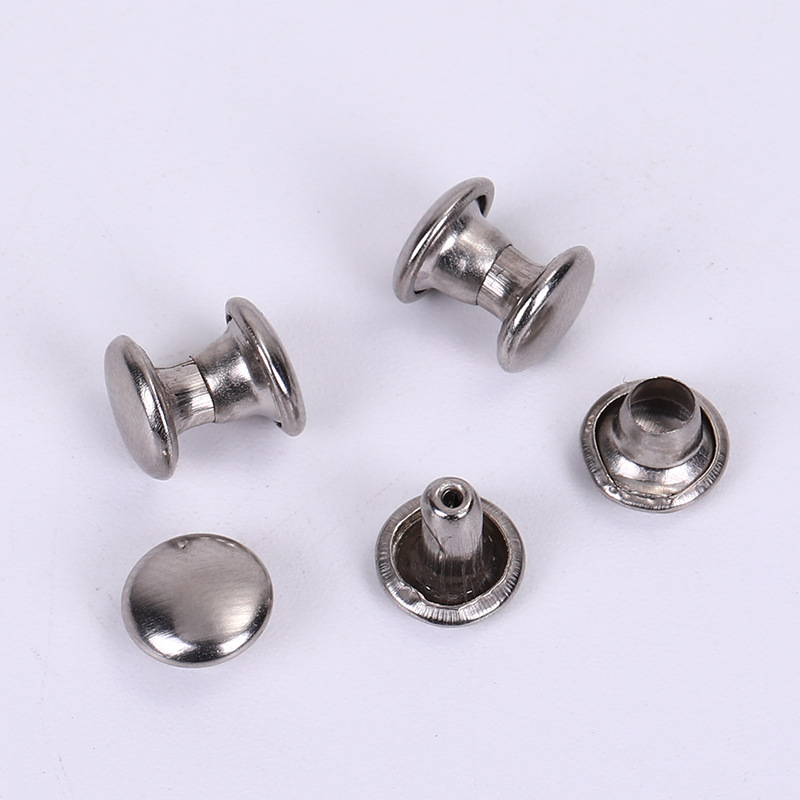 Botón superior de jeans con remaches para mujer y mujer planos de metal Botón de bloqueo decorativo a prueba de hierro Hebilla de tapa redonda