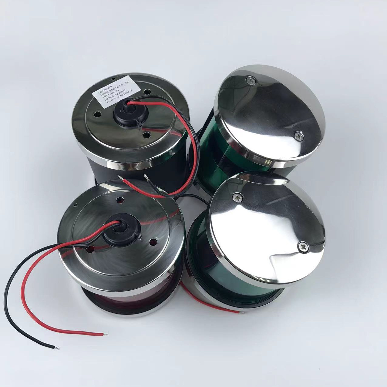 升级船用单层航行信号灯304不锈钢右舷灯LED左舷