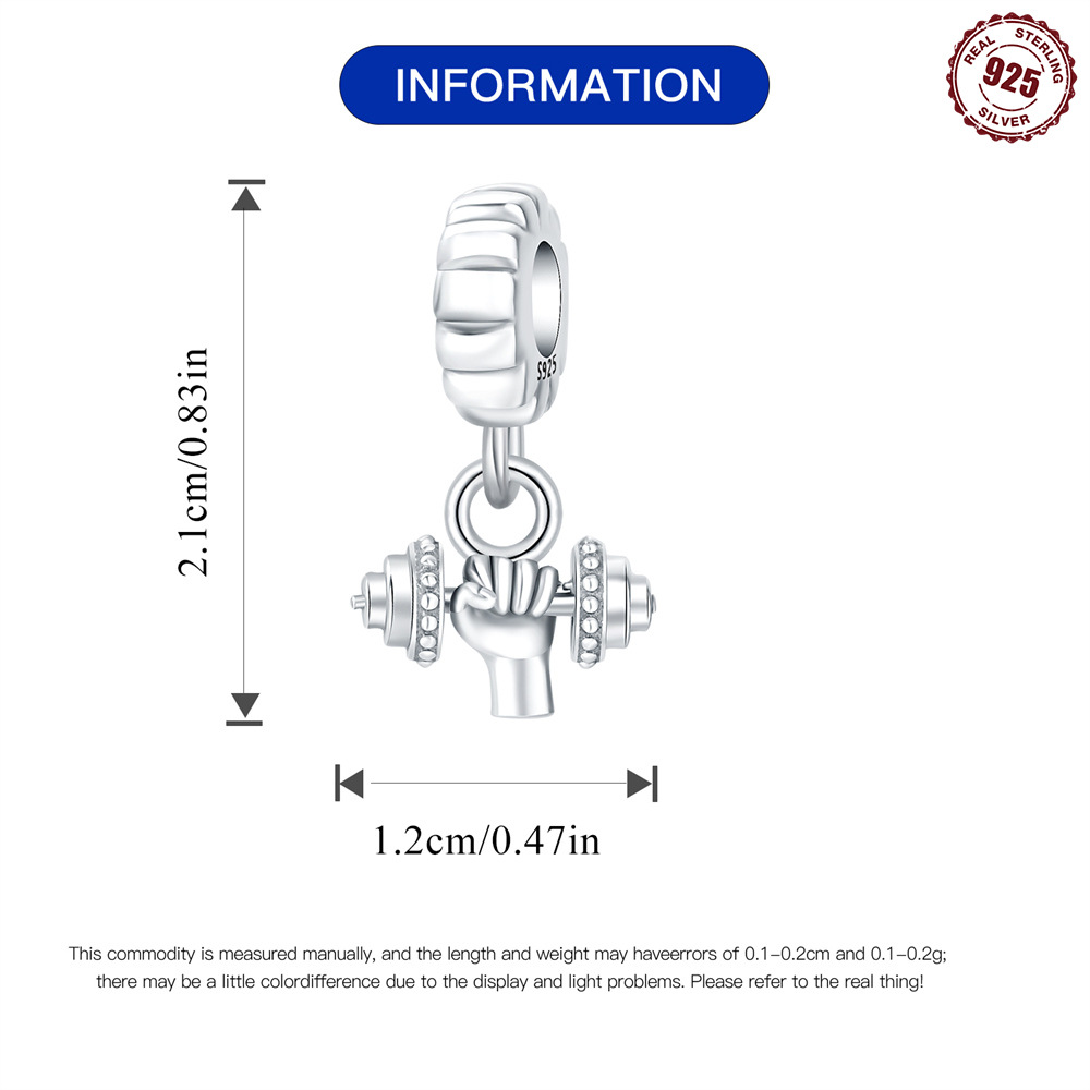 1 Piece 925 Sterling Silver Heart Shape Basketball Anchor Pendant display picture 21