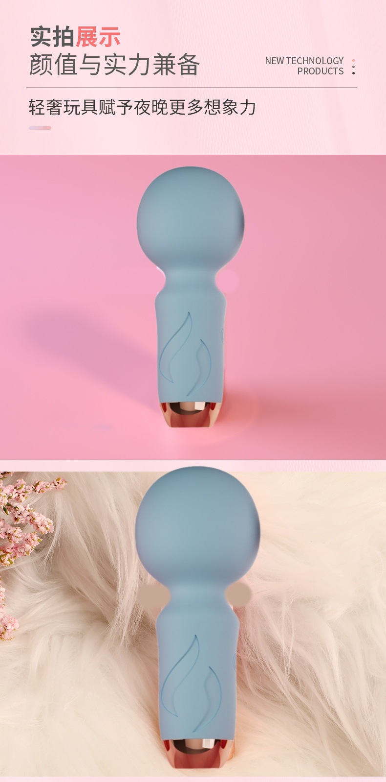 Rechargeable Mini Vibrator Egg, Silicone One-Button Bullet Massager in Red — detail image 11
