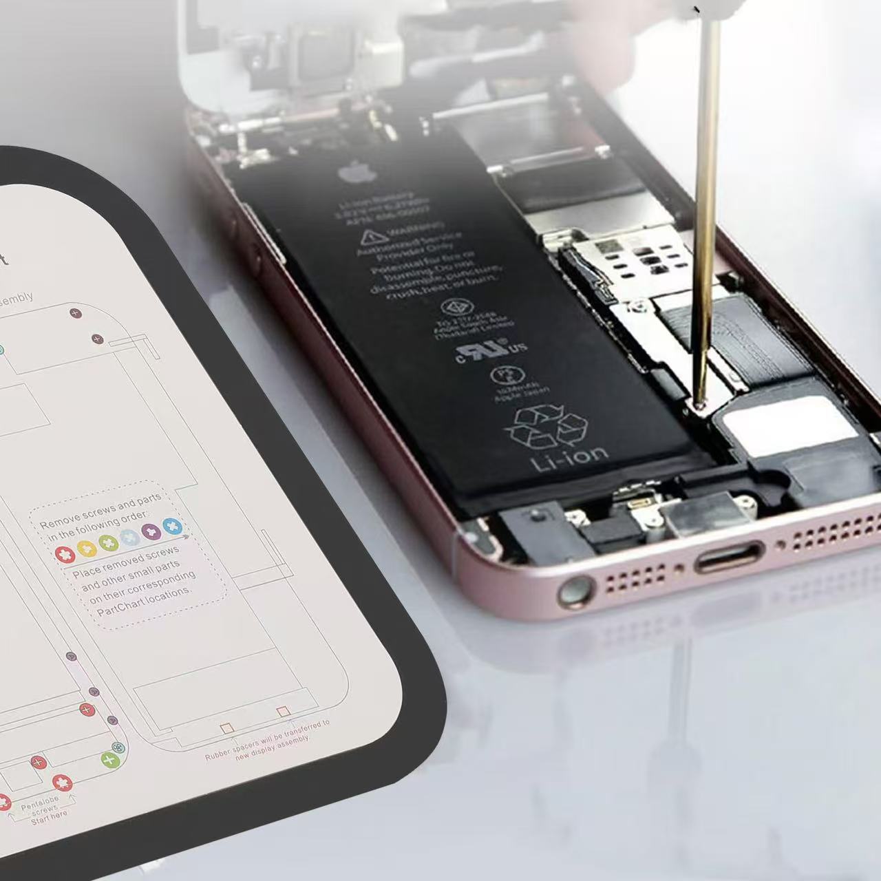 35合1苹果手机维修iPhone6-16PROMAX系列手机维修螺丝位置记忆垫