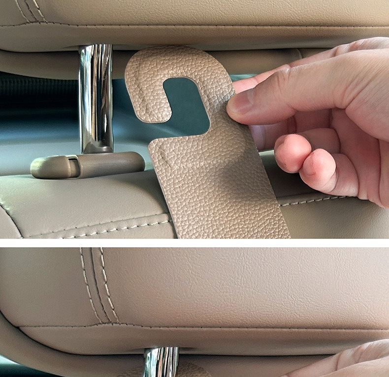 Car Rear Seat Hook Tissue Box Multifunctional In-Car Storage Car Seat Back Hook Hanging Fixed Hanging Bag