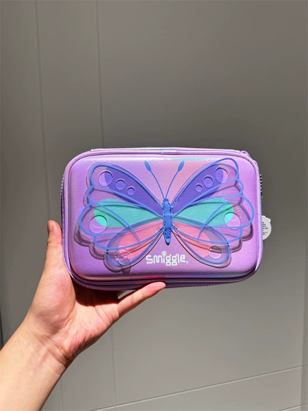 Pencil case with butterfly
