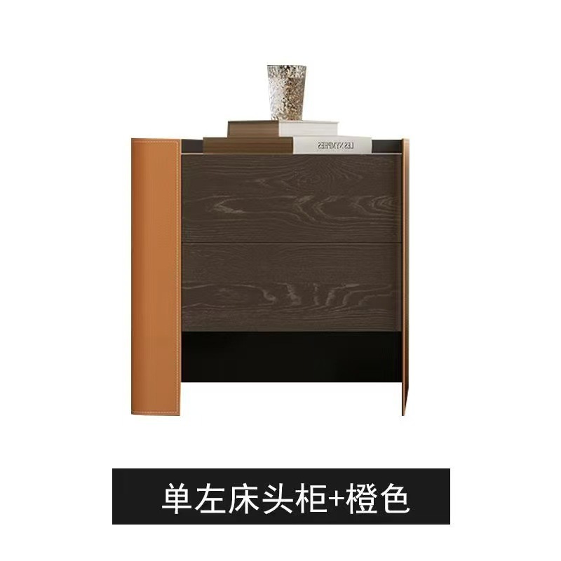 싱글 왼쪽 침대 옆 테이블丨오렌지