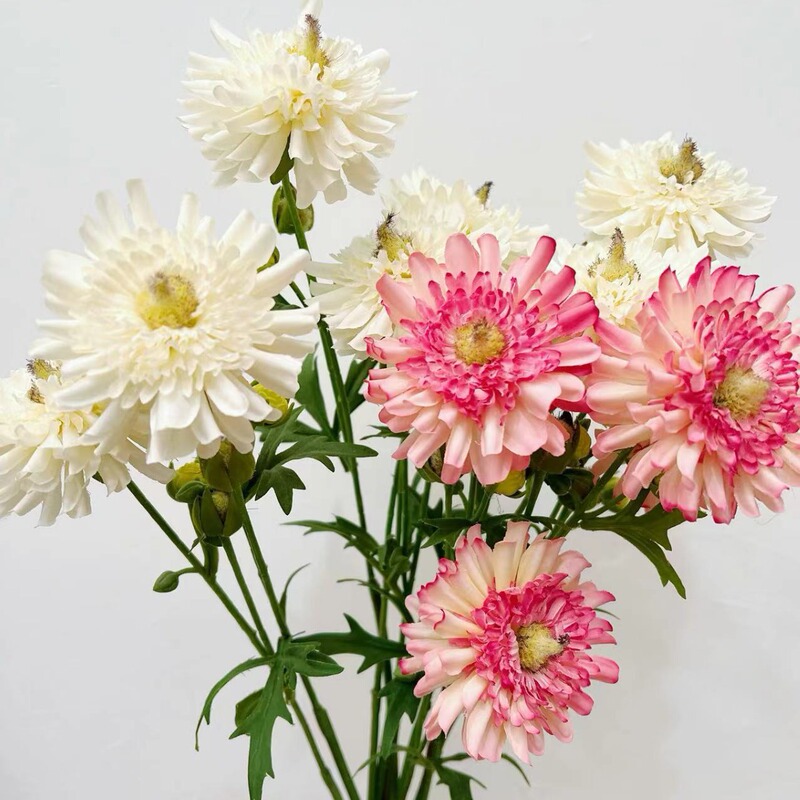 Yang-containing high quality simulation dew lotus flower design natural wind device shooting props home