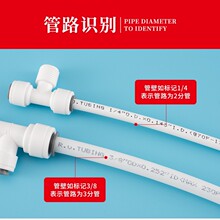 新一代净水机器接头防漏耐高压快接2分3分4分免卡三通快插管接头