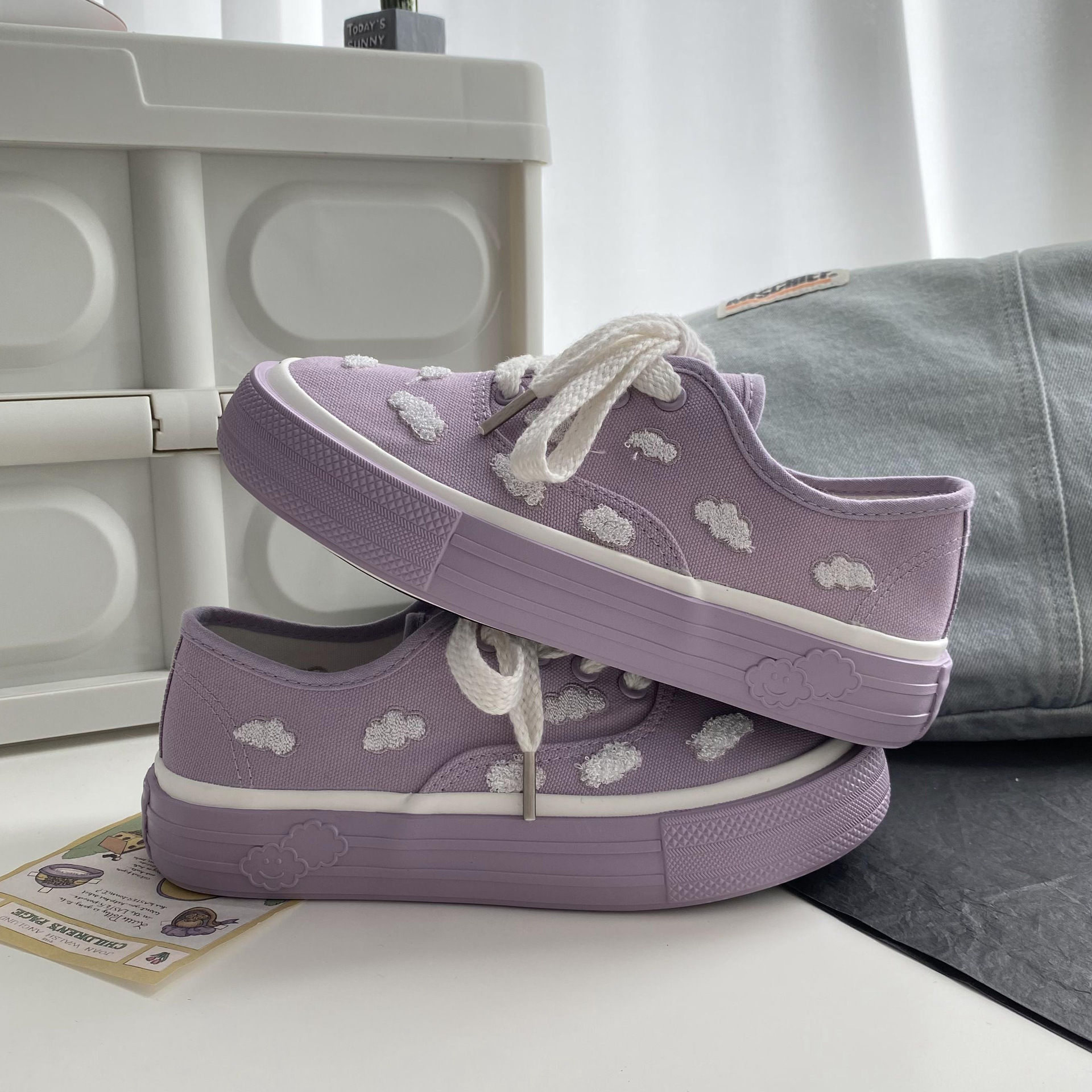 Zapatos de baloncesto para mujer Zapatos para caminar Zapatillas de deporte Lona de malla Calzado antideslizante fácil de limpiar_voghion.com